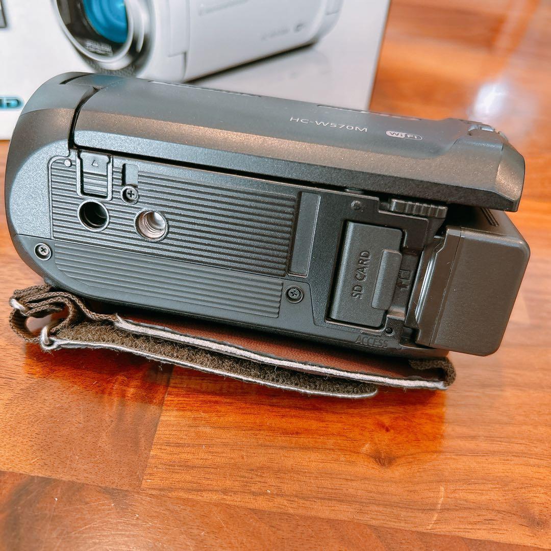 バッテリー2個付】Panasonic HC-W570M ビデオカメラ ブラック - メルカリ