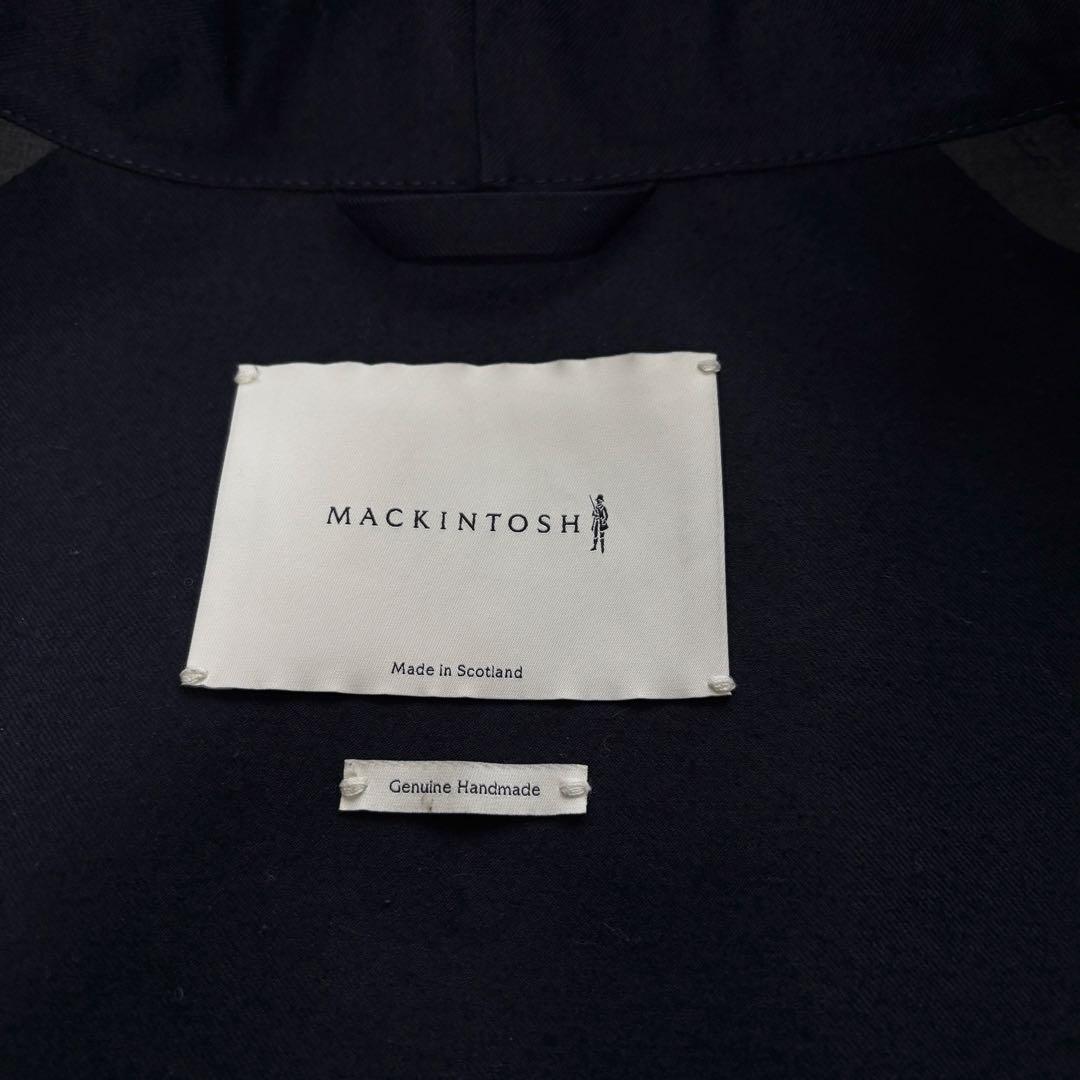 極美品 マッキントッシュ クラークストン ゴム引きコート フーデッド