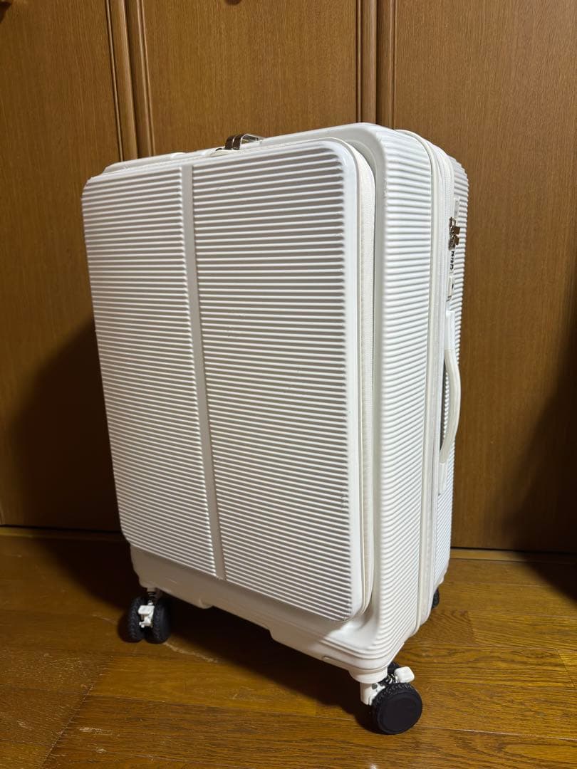 スーツケースＭ前開き拡張型ドリンクホルダーキャスターストッパー付き 楽天市場】【横開き新登場！】 スーツケース フロントオープン 横開き