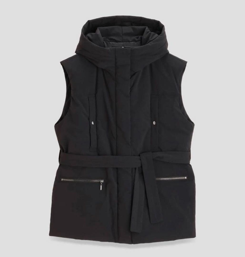 新品タグ付未使用(難あり)24AW セオリーリュクスダウンフェザーベスト38