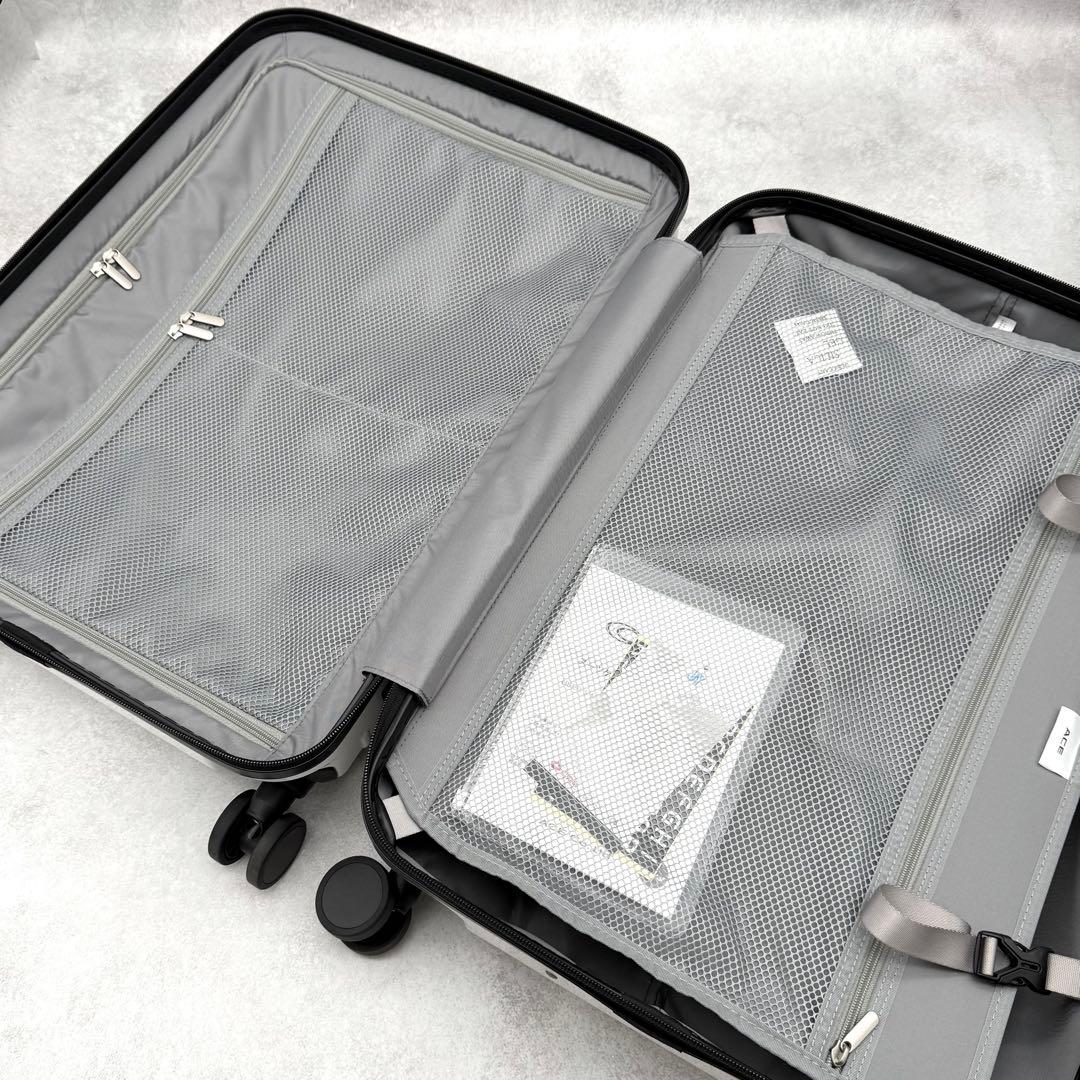 美品 タグ付き ACE キャリーケース スーツケース 51L 白 - メルカリ