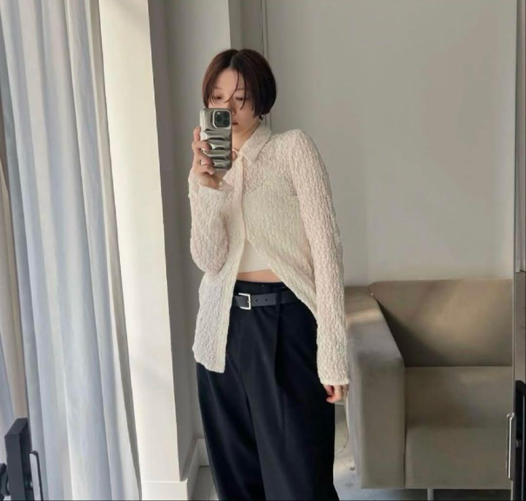 CLANE LADY LACE SHIRT size1 アイボリー - メルカリ