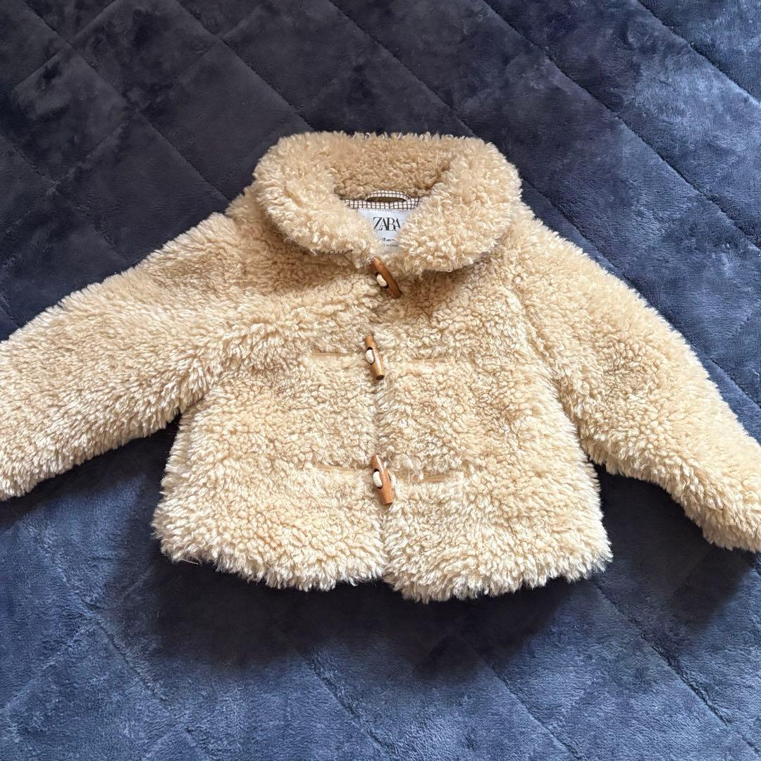 ZARA フェイクボア トグル ジャケット KIDS baby アウター - メルカリ