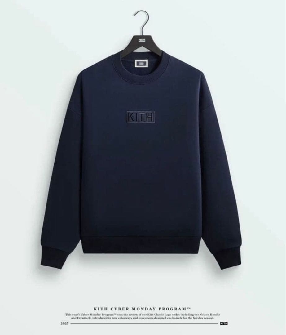 トップス Kith Classic Logo Nelson Crewneck M KHM032548-204-FRONT_a3ffb4e4-