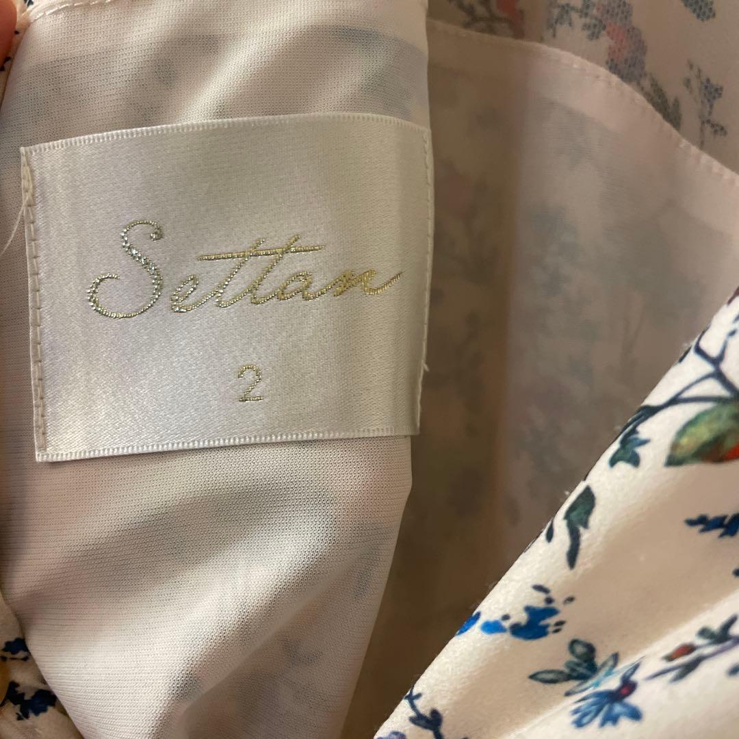 GINZA COUTURE 花柄ノースリーブワンピースサイズ② - メルカリ