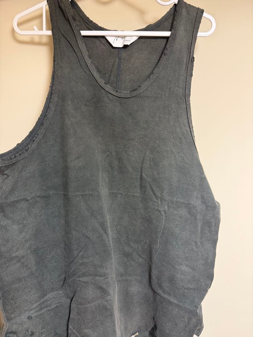 アンセルム　タンクトップ 美品　サイズ1 ブラック 2025SUMMER】 ANCELLM (アンセルム) 