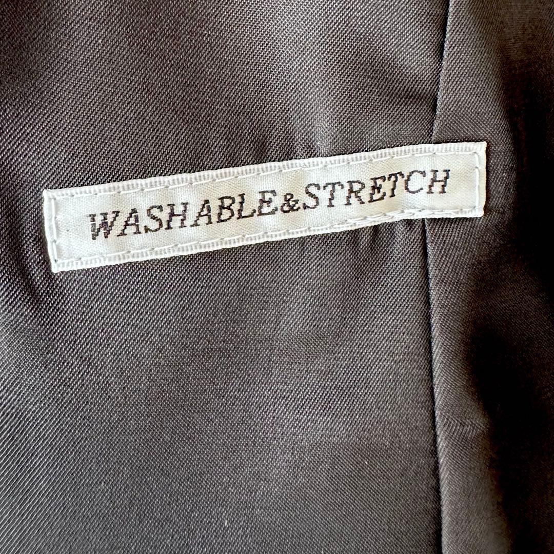 破格❤️美品❤️レディーススーツ❤️HILTON❤️ブラックストライプ❤️7号❤️パンツ