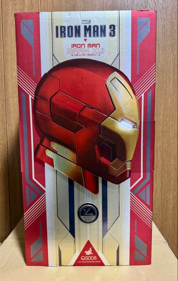 ホットトイズ　クオータースケール　アイアンマン　マーク42 ボーナスアクセサリー クオーター・スケール】『アイアンマン3』1／4スケールフィギュア