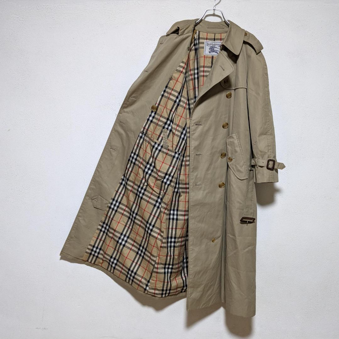 美品 80～90s バーバリー トレンチコート レディース 白タグ ベージュ22 美品 80～90s バーバリー トレンチコート レディース 白タグ ベージュ