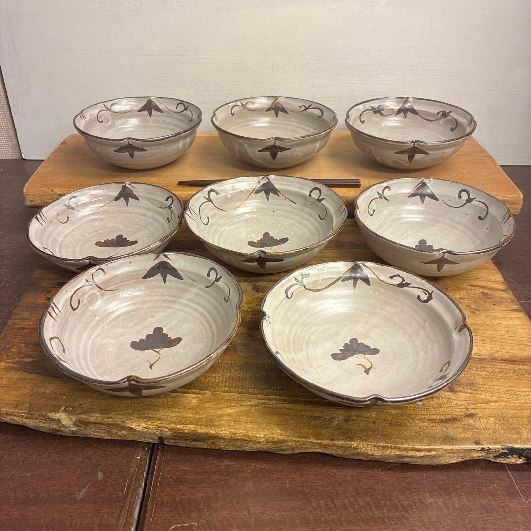 新品 陶器 陶芸作家 中鉢8枚 665 - メルカリ