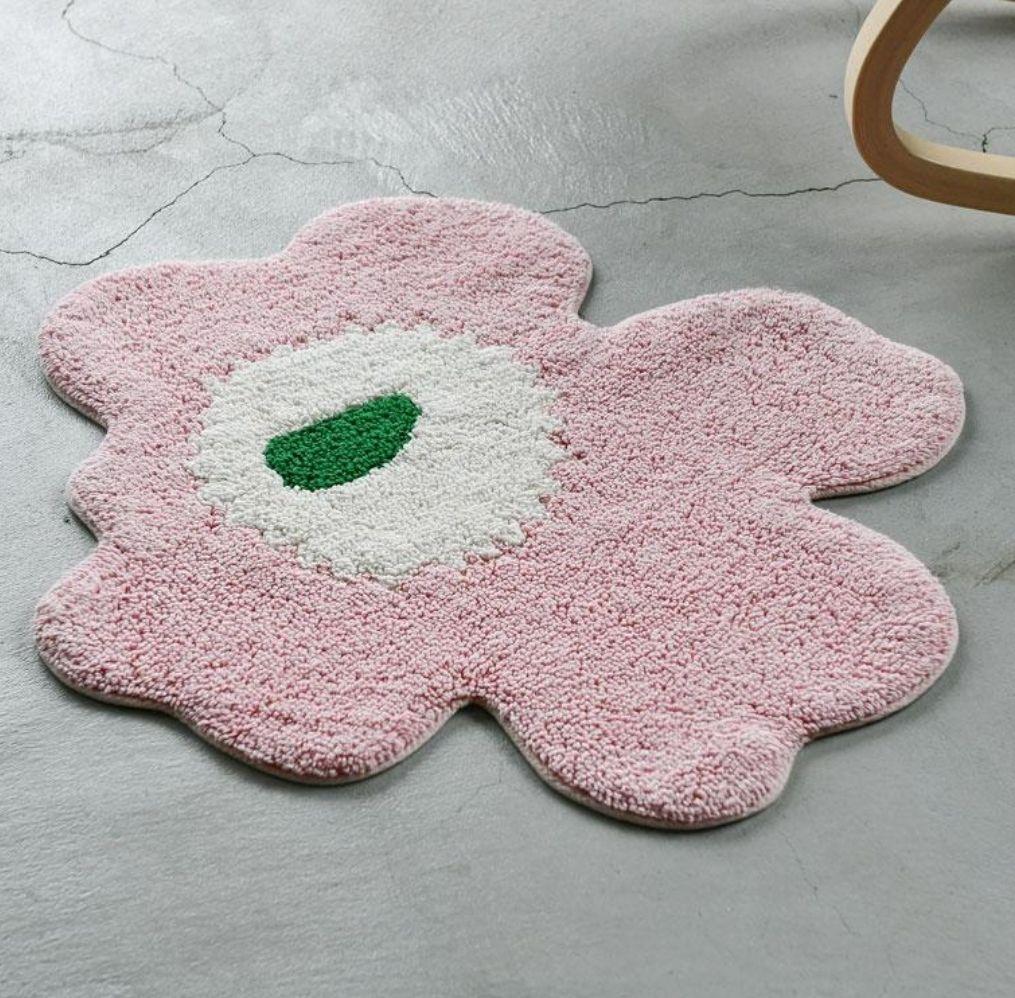 【新品】マリメッコ バスマット UNIKKO ウニッコ ピンク marimekko - ♡新作♡ マリメッコ ウニッコ バスマット パステルピンク