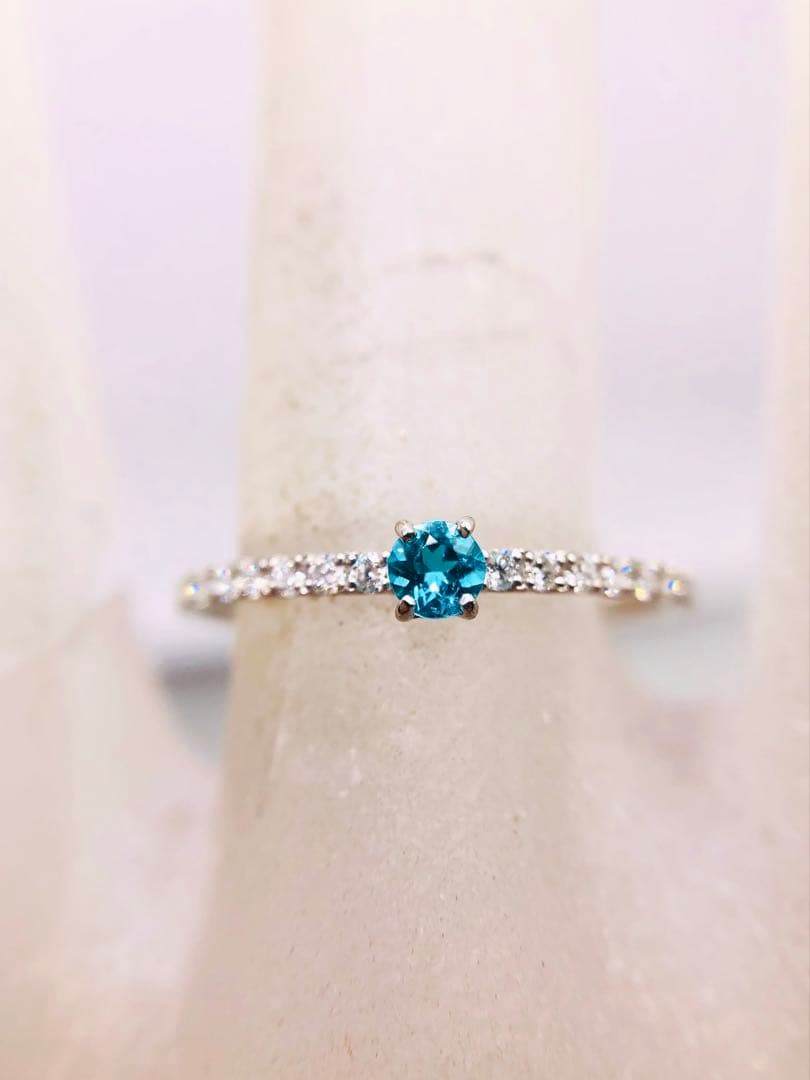 世界三大希少石○蛍光性の強いネオンブルー！】パライバトルマリン