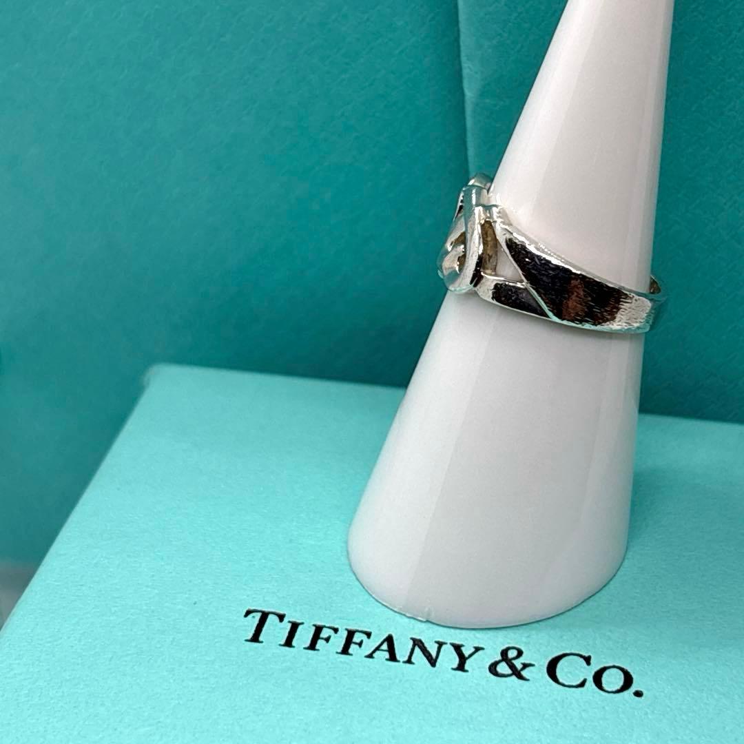 美品 ティファニー トリプルラビングハート リング シルバー925ハート