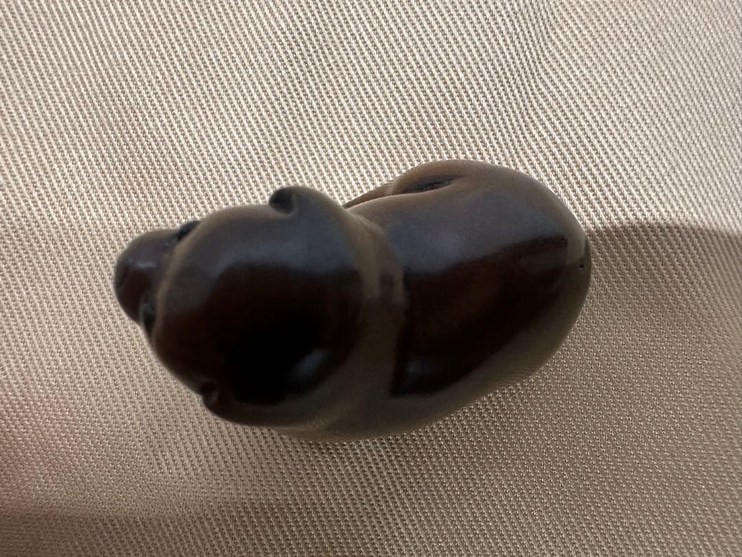 根付(netsuke) 犬の根付 木製 江戸時代 - メルカリ