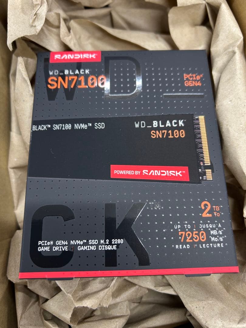 内蔵型SSD Western Digital WD_ SN7100 NVMe SSD 2TB WD Black SN7100 SSD Review: The power efficiency king, with