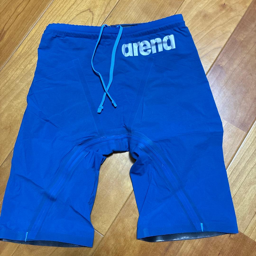 arena 競泳水着 青色 ドローストリング付き bettertomorrow_arn1021w-dbsv-xo