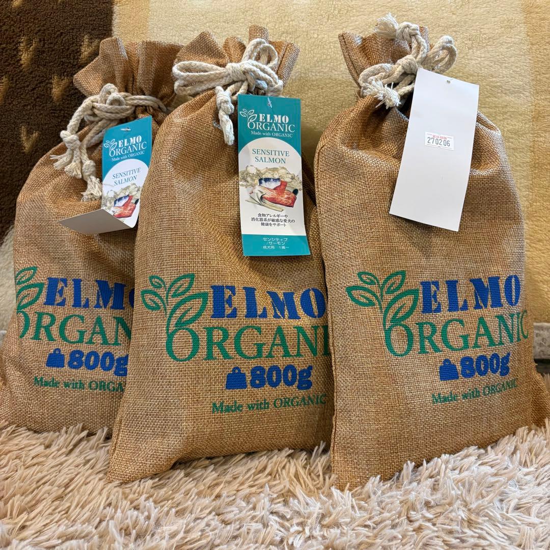 ELMO ORGANIC サーモン ドライフード 800g×3袋 - メルカリ