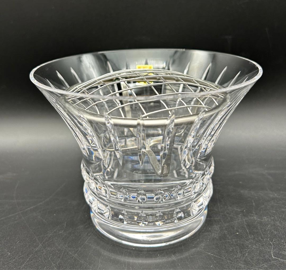 カガミクリスタル ローズボウル フラワーベース 花器 花瓶 切子 未使用