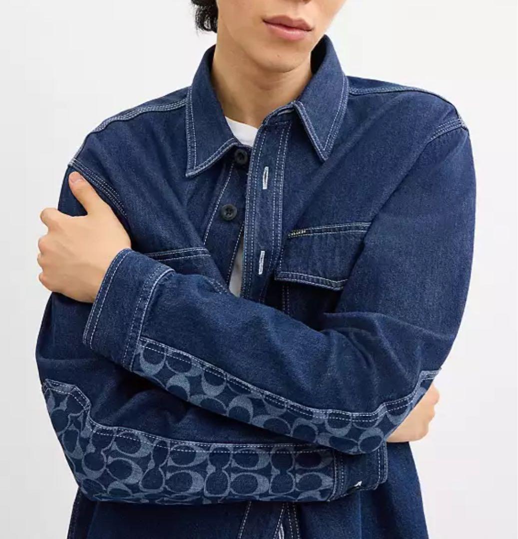 新品未使用】コーチ デニムシャツ - メルカリ
