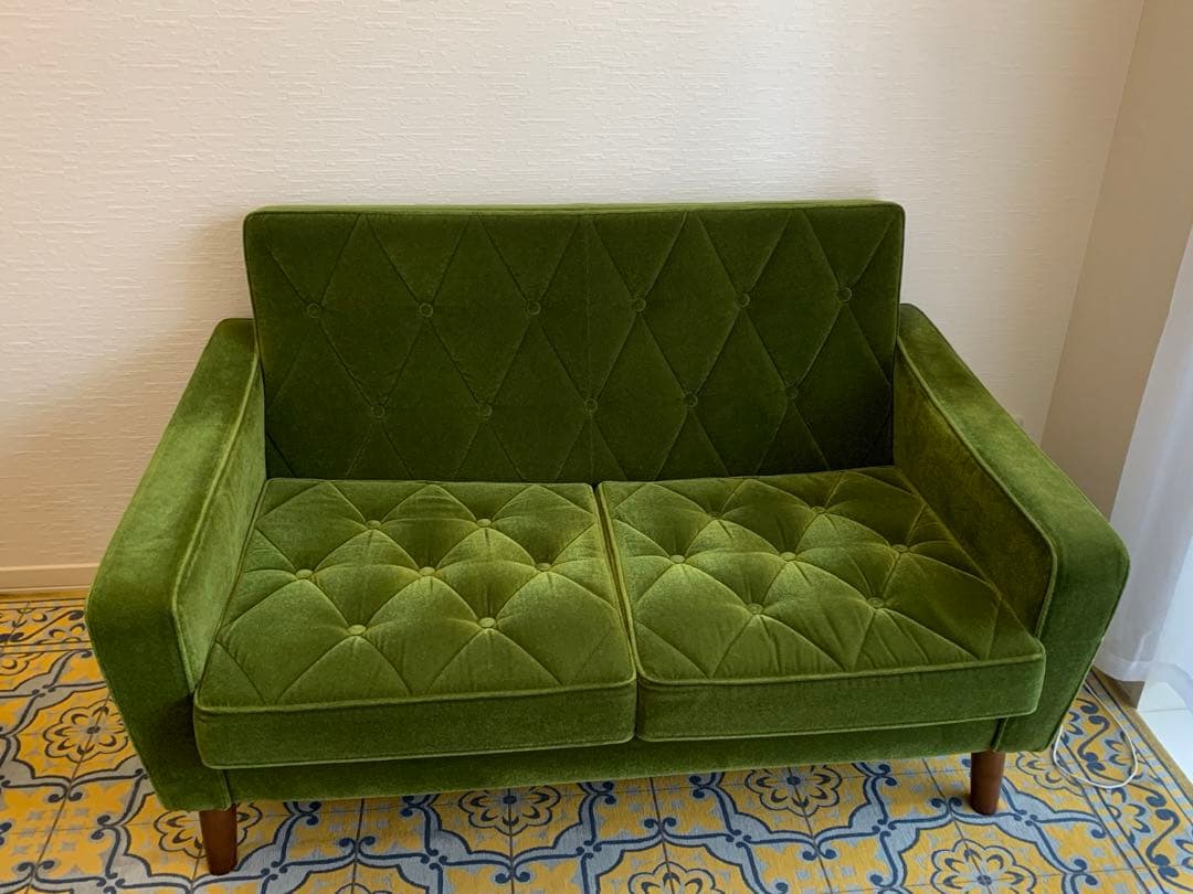 カリモク　2人掛けソファ カリモク 2人掛け コンパクトソファ WD4302 幅138cm ピュアビーチ