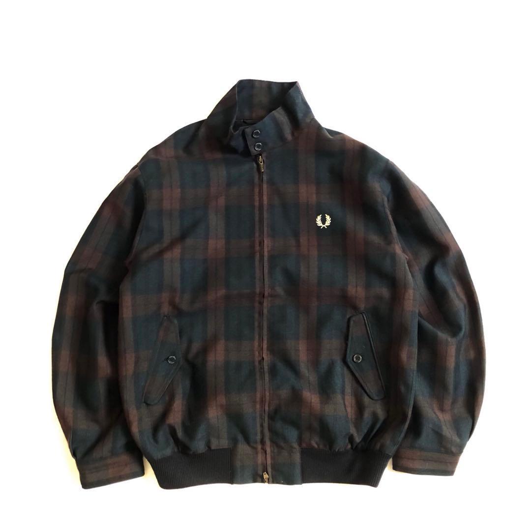 FRED PERRY×SHIPS 別注 TW ハリントン ジャケット チェック - メルカリ