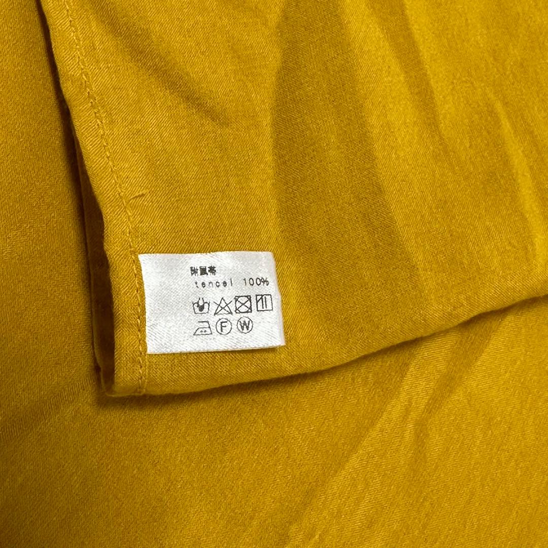 ハザマ 揺方 2018ss 帯 ブラック イエロー トリアセテート 黒 無地