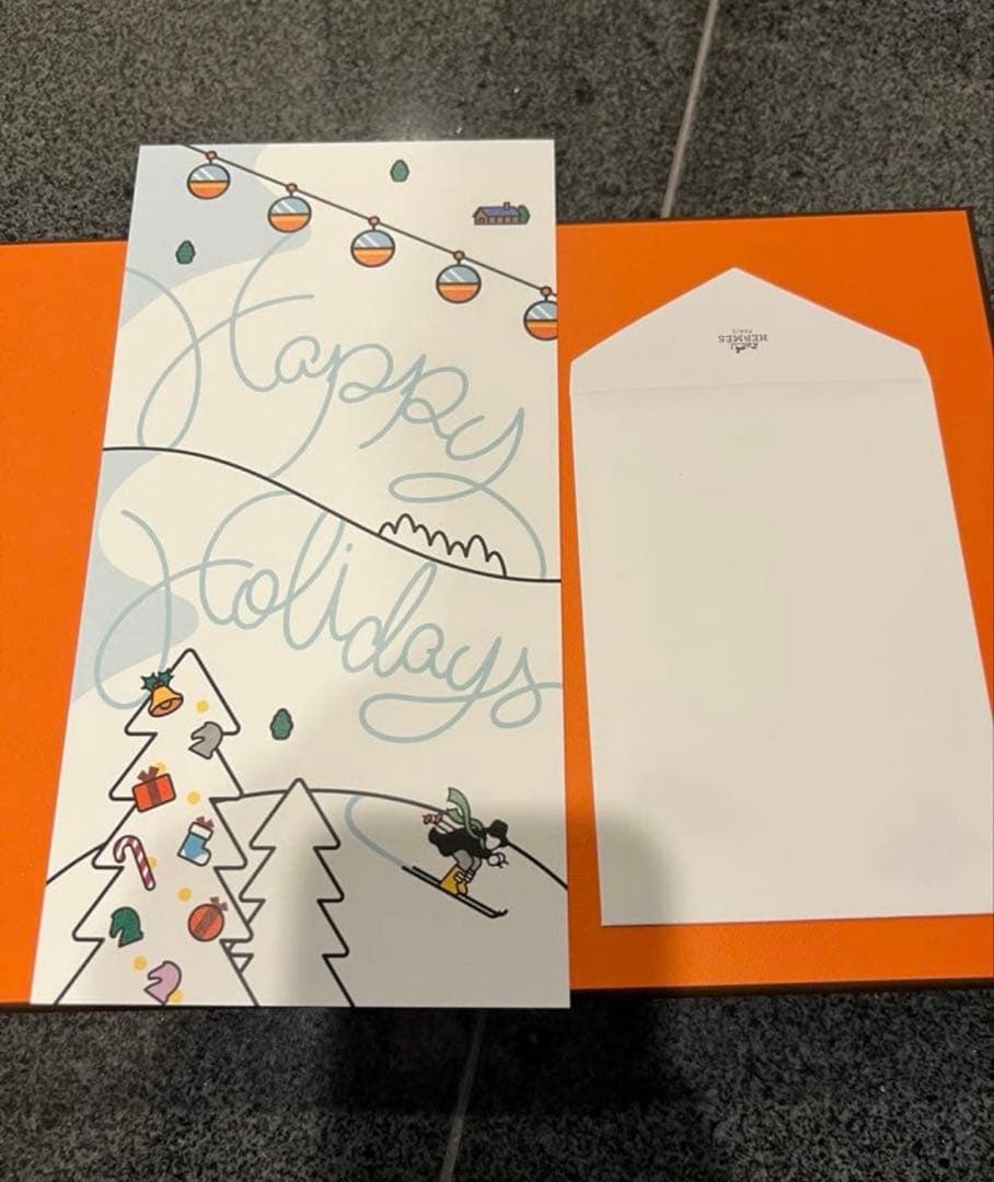 最終値下げ新品未使用　エルメス　カシミヤマフラー 《レクトヴェルソ》レシート付き