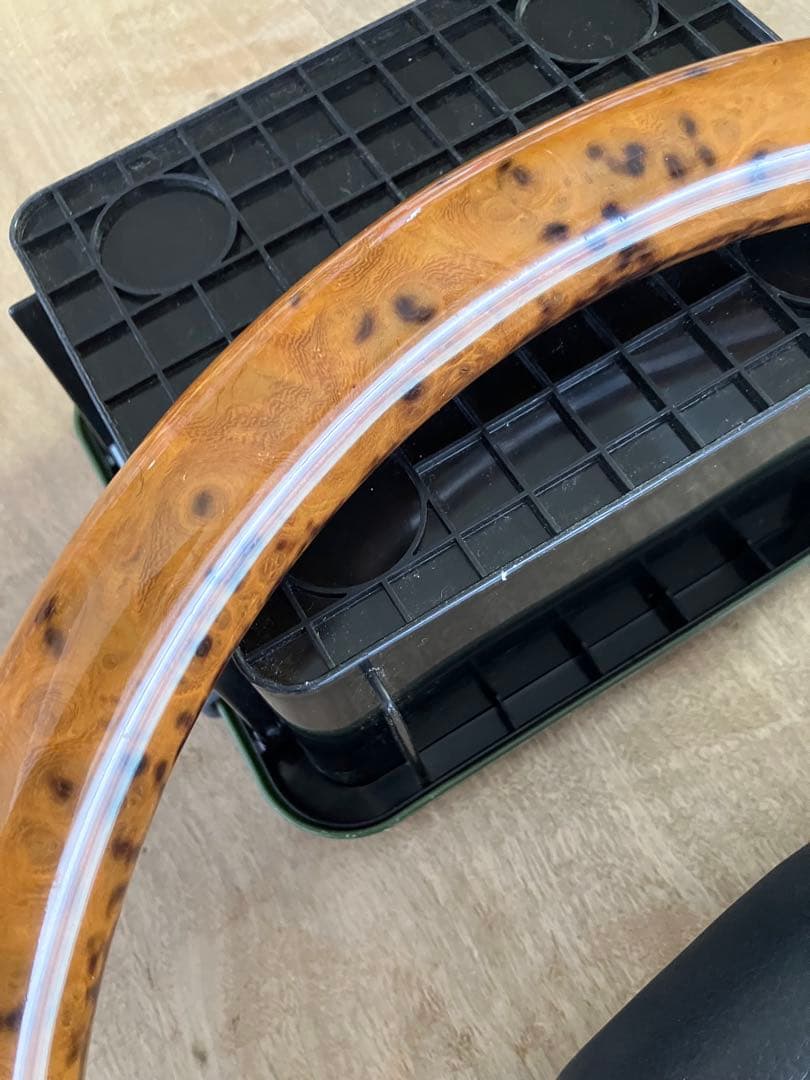 momo オリンピック3 36.5π レザーマホガニーウッドコンビ絶版品