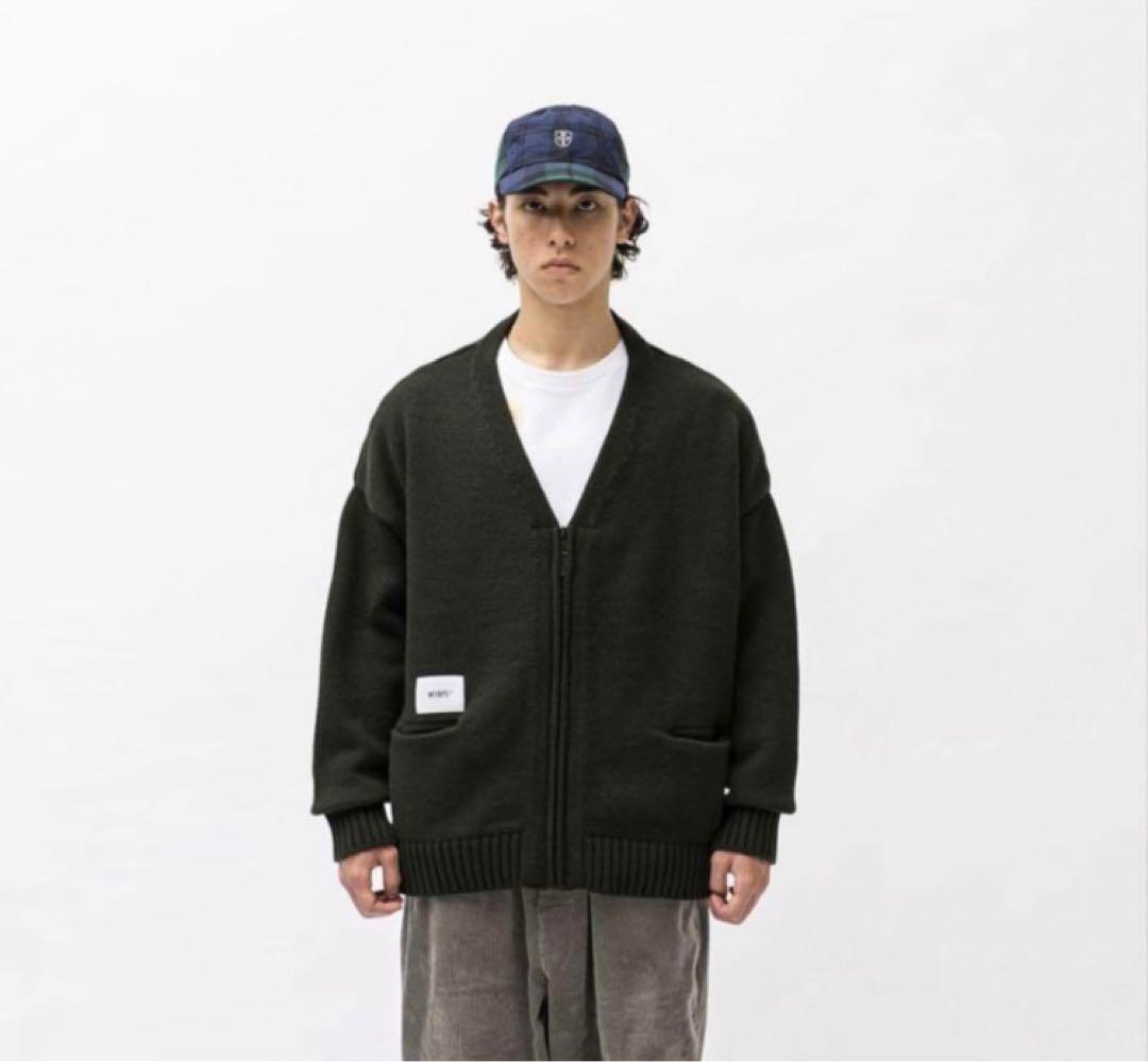 新品 WTAPS PALMER ジップアップ カーディガン ダブルタップス WTAPS Palmer Cardigan in Blue | SVD USA