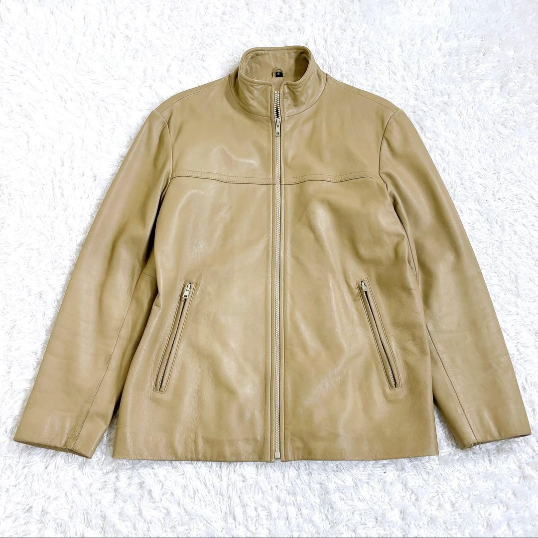 Wind Armor ラムレザー ライダースジャケット ベージュ S - メルカリ