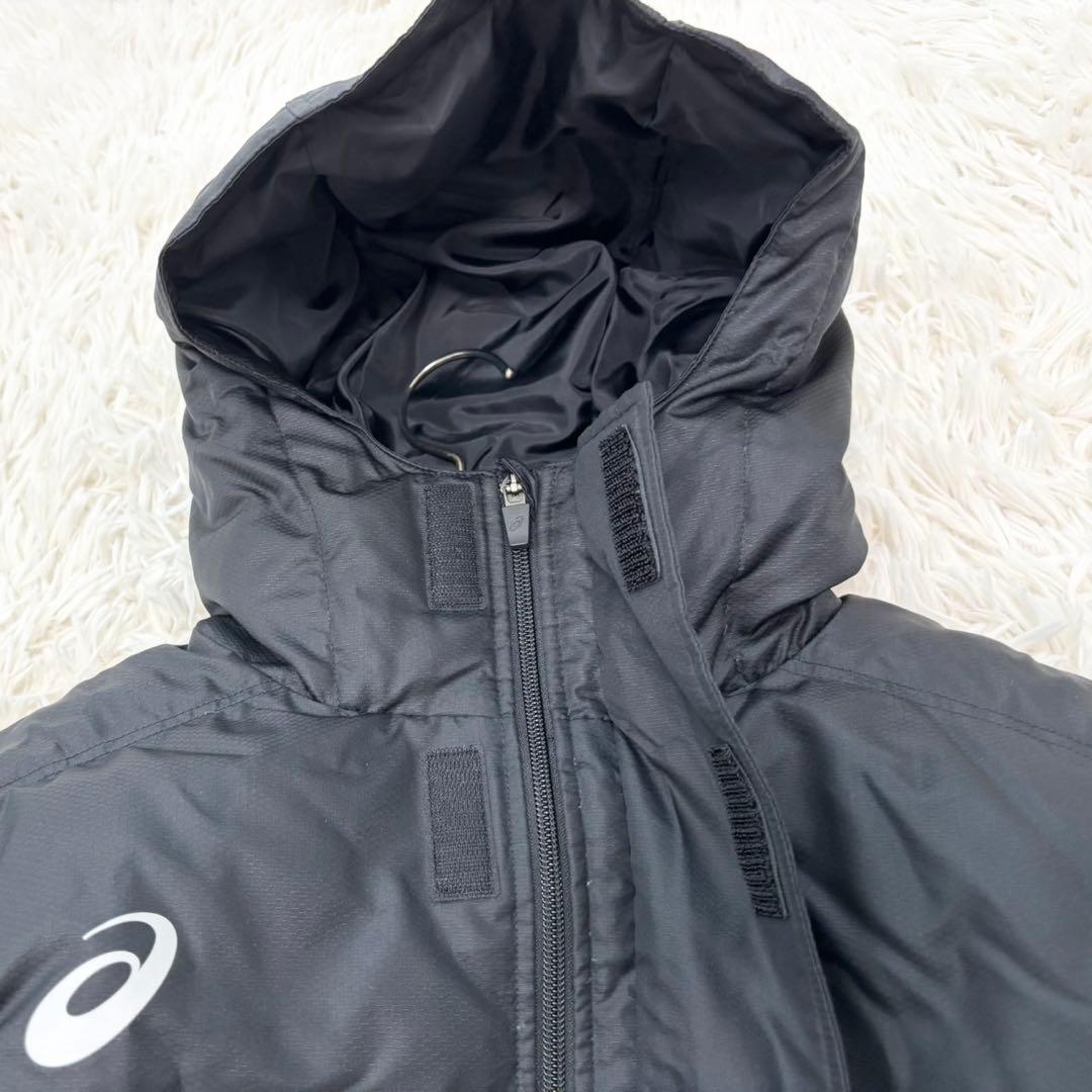 美品】ASICS ダウン ベンチコート ロング Mサイズ フェザー30% - メルカリ