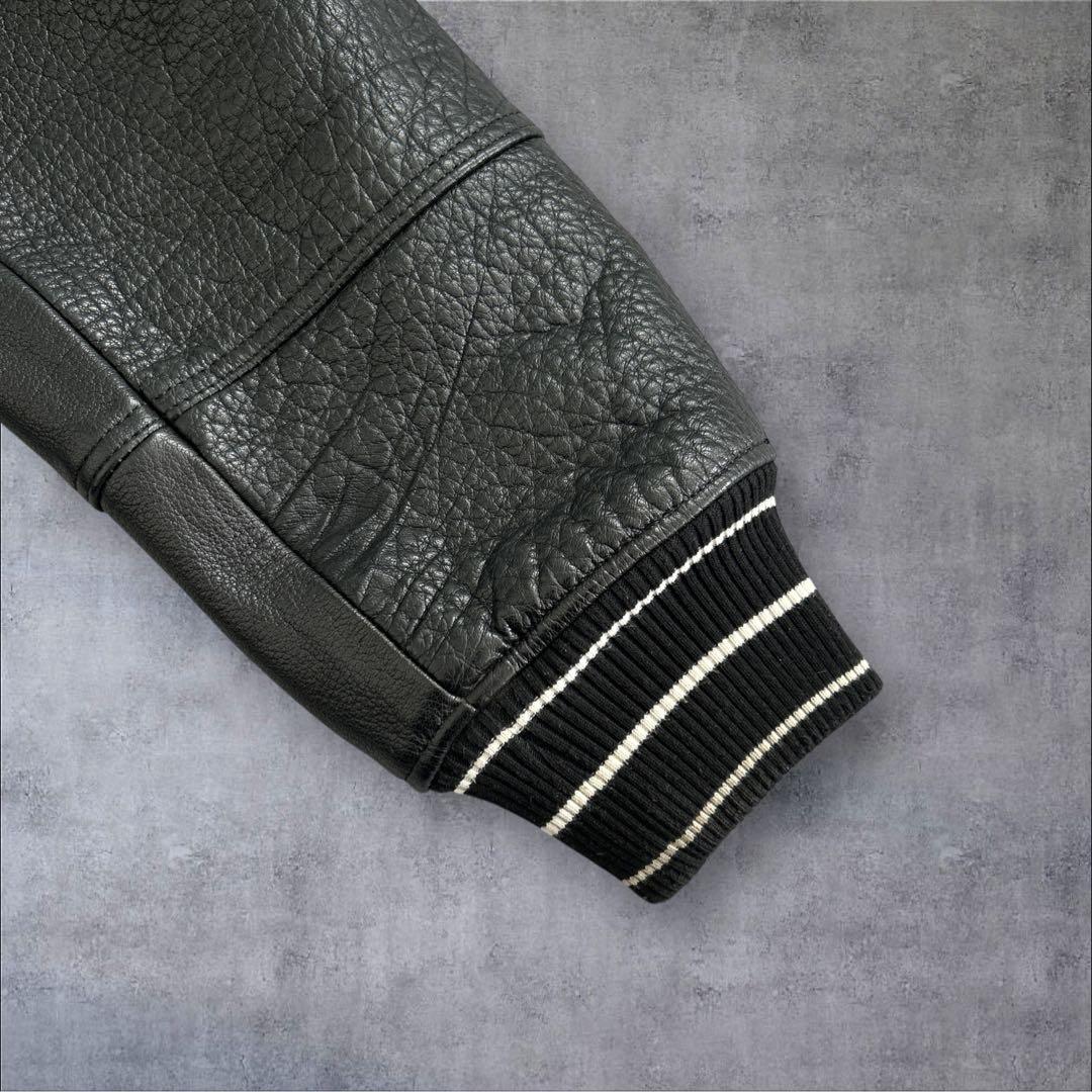 美品 ZARA バッファローレザー 本革 牛革 レザージャケット Lサイズ