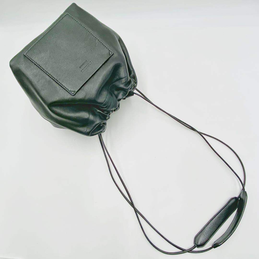 美品☆JIL SANDER ジルサンダー 巾着型ドローストリングバッグ☆140