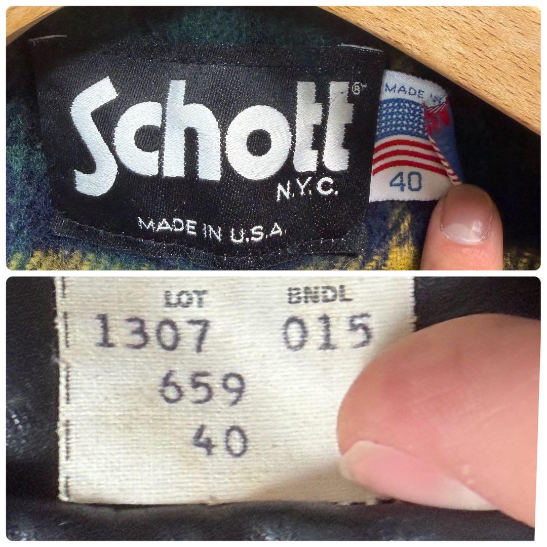 希少モデル✨schott トラッカージャケット 659 40size ブラック - メルカリ