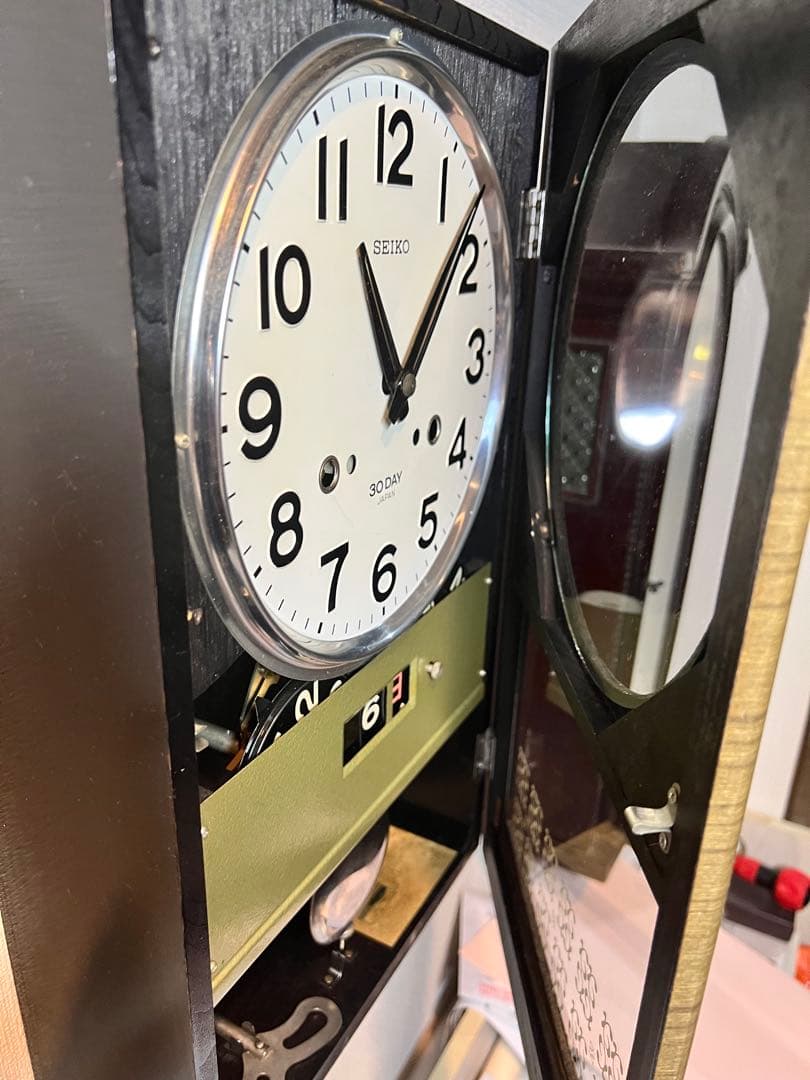 SEIKO精工30DAYゼンマイ掛け時計振り子時計柱時計ボンボン時計古時計