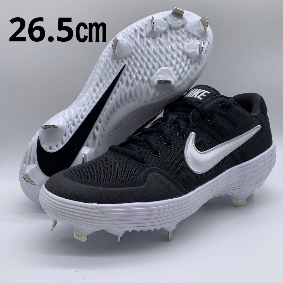 NIKE 野球 スパイク 金具 ブラック 黒 スニーカー 26.5㎝ ローカット