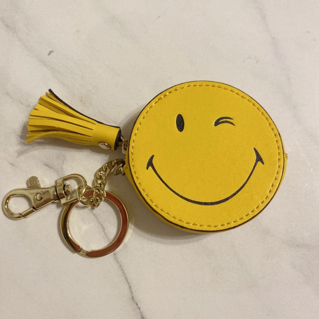 アニヤ ハインドマーチ風 スマイリー コインケース キーホルダー キー