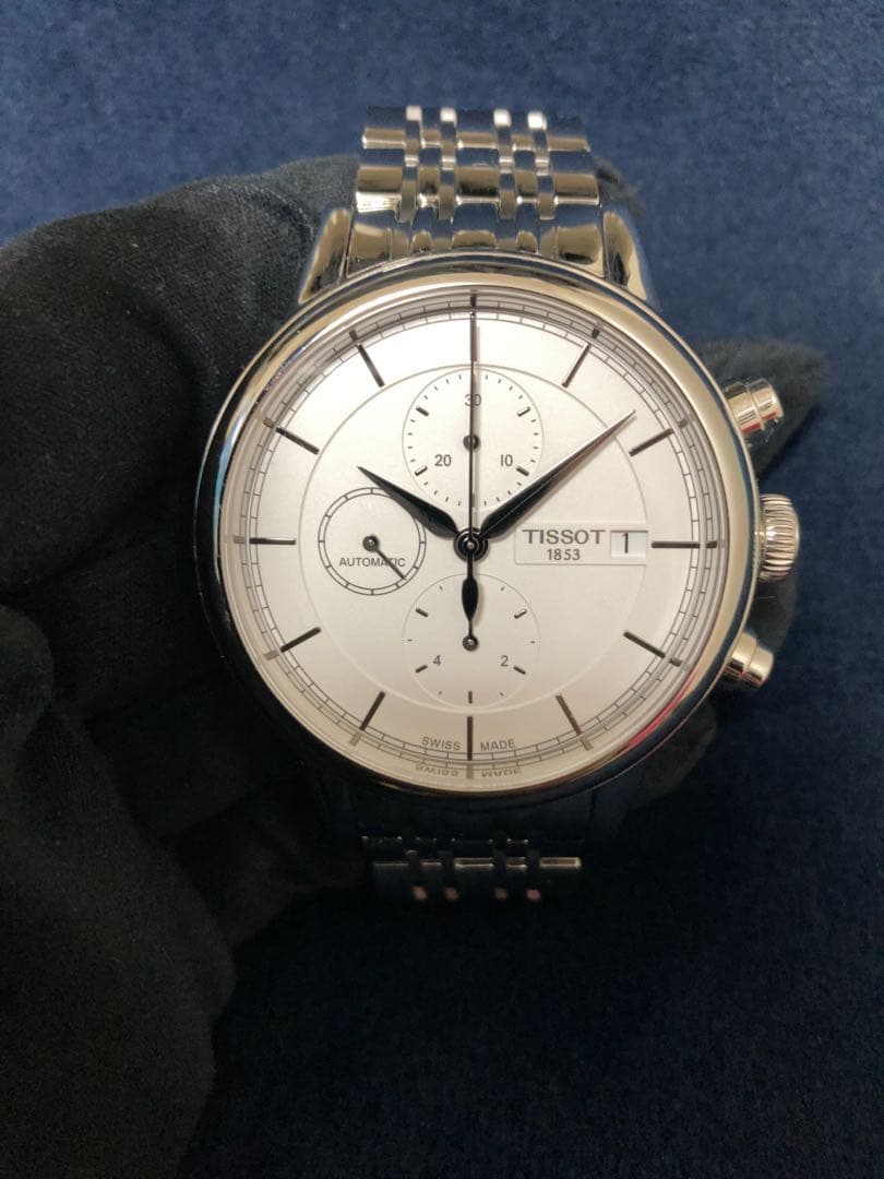 【中古】TISSOT 自動巻き クロノグラフ T0854271101100 Amazon.co.jp: ティソ T-Swiss made-T0854271101100 クラシック