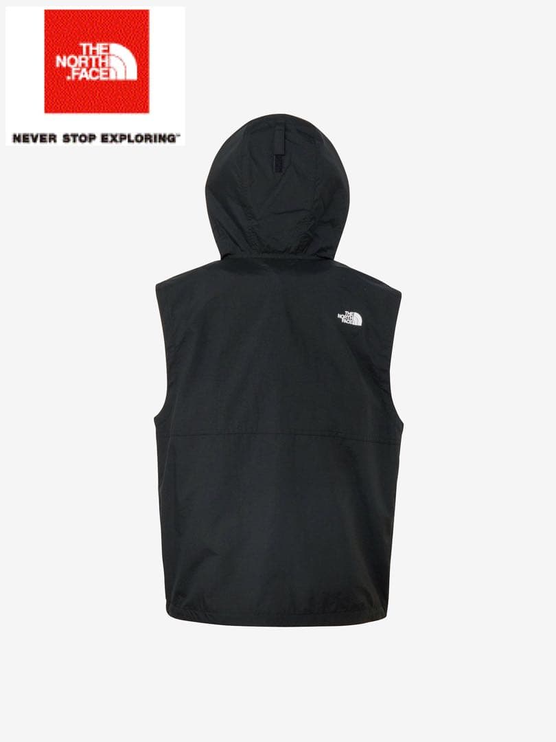 ザノースフェイス コンパクト フーデッド ベスト／黒 NP22635-K／XXL