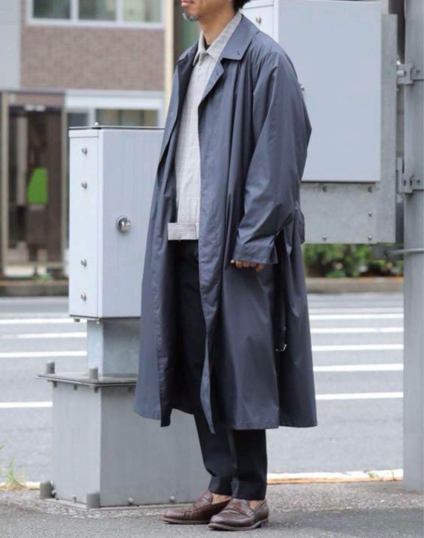 p*i様 オーラリー スーパーライトポリエステルサテンカラーコート 美品