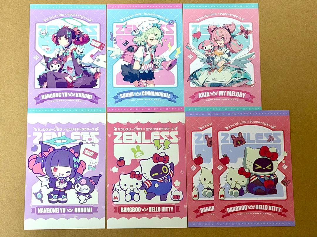 ゼンゼロ×サンリオ ゼンレスゾーンゼロ サンリオ ポストカード GIGO