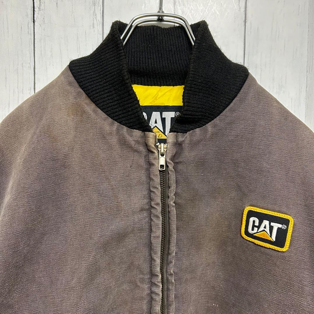 90s CAT キャタピラー ダックジャケット ワーク系 USA アメリカ製