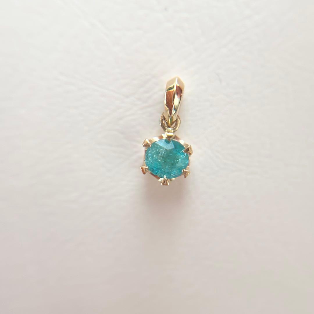 おしし！ブラジル・バターリャ産♡パライバトルマリンのペンダントトップ ブラジル産バターリャ鉱山パライバトルマリン0.224ctプラチナリング