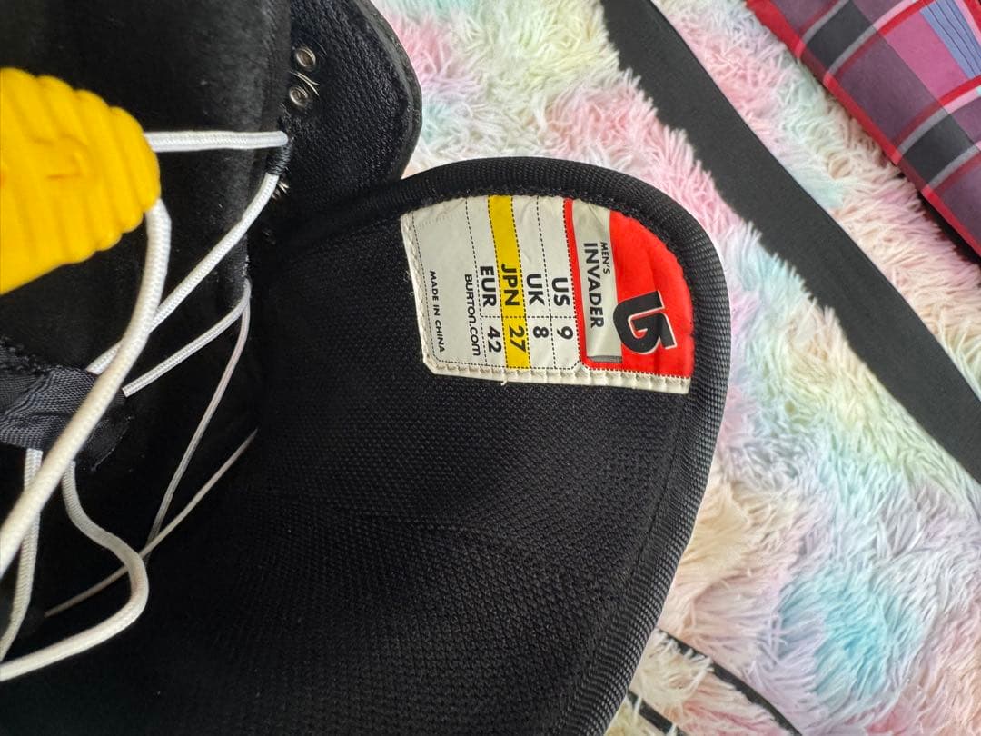 スノボバートン6点セット バック ボード ウエア上下 ブーツ27cm グローブ