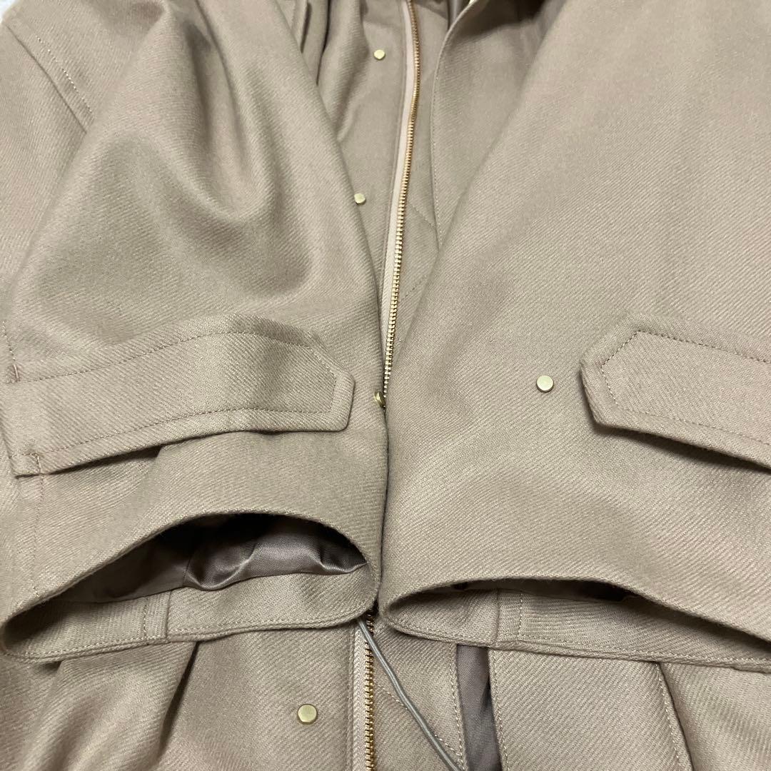 タグ付新品】IENA24AW定価72,600円ウールモッズコートベージュ38