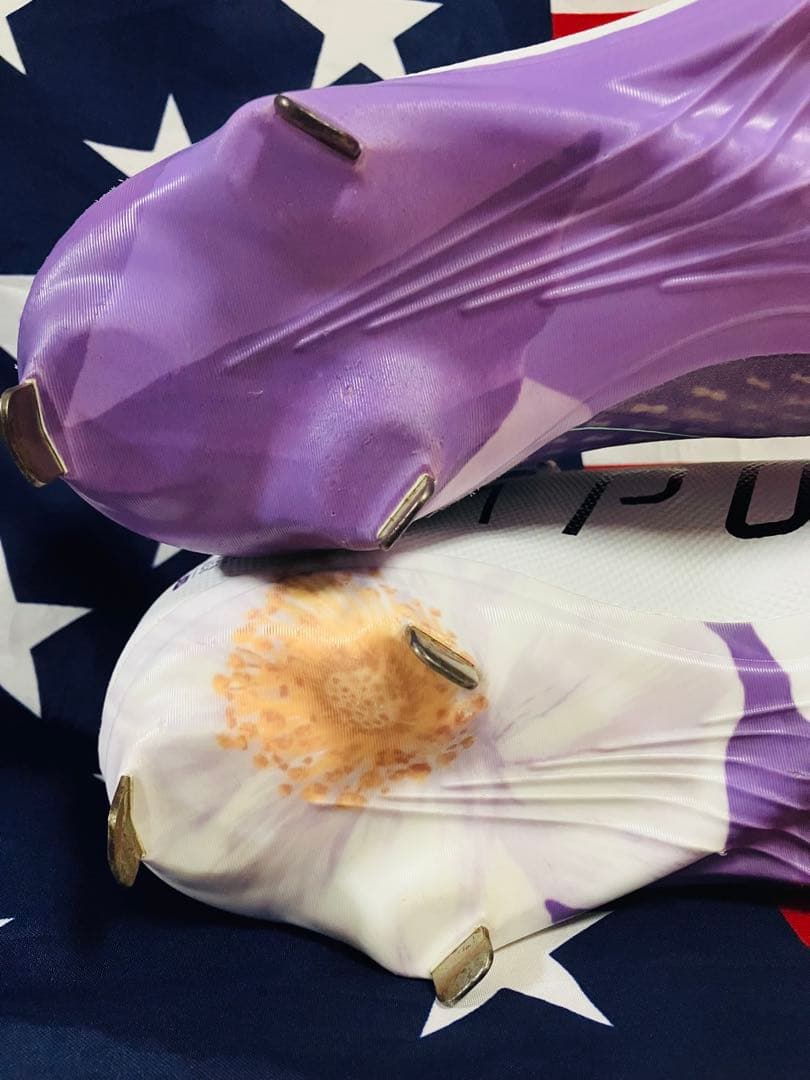 日本未発売】NIKE ナイキ 野球 スパイク 27cm パープル ホワイト