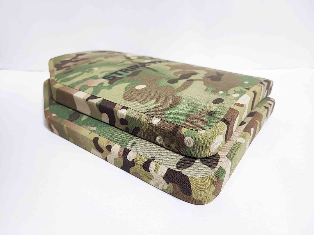 NIJ IV レベル4 防弾プレート Sサイズ 2枚 マルチカム Newtech