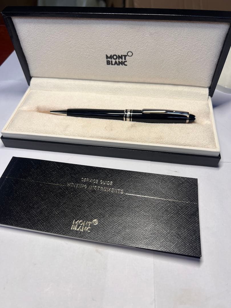 MONT BLANC 黒 ボールペン 本体 専用ケース付き 美品 - メルカリ