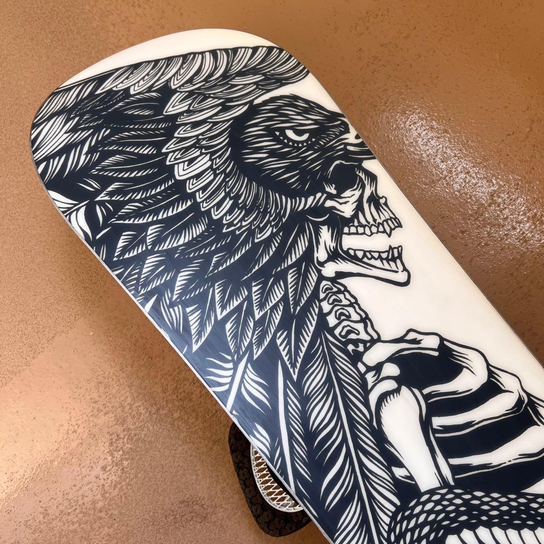 マニア垂涎 スカルデザイン！ BURTON TWIN 154 傑作フリースタイル