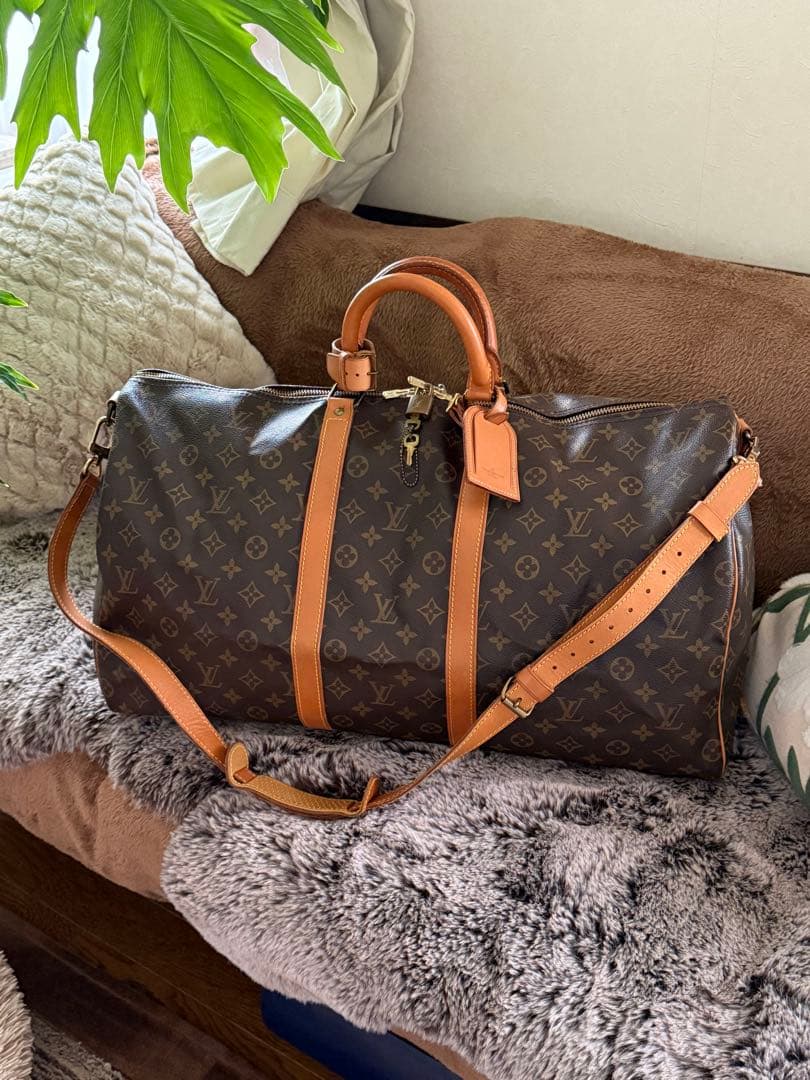 極美品　Louis Vuitton キーポル バンドリエールボストンバック 安心国内】Louis Vuitton キーポル バンドリエール 45 (Louis Vuitton